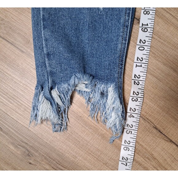 KanCan Womens Dempsey High Rise Ankle Skinny Jeans Button Fly Distressed Size 28 - Picture 10 of 11